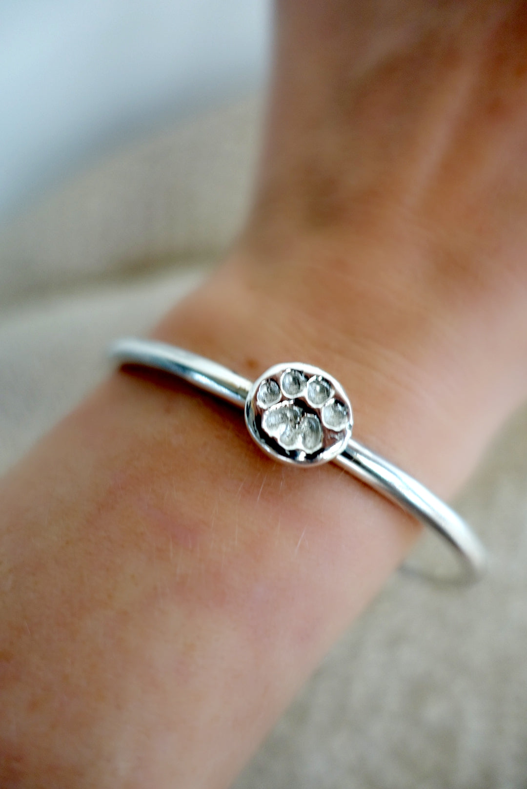 Tsavo Leopard Footprint Malaika Bangle