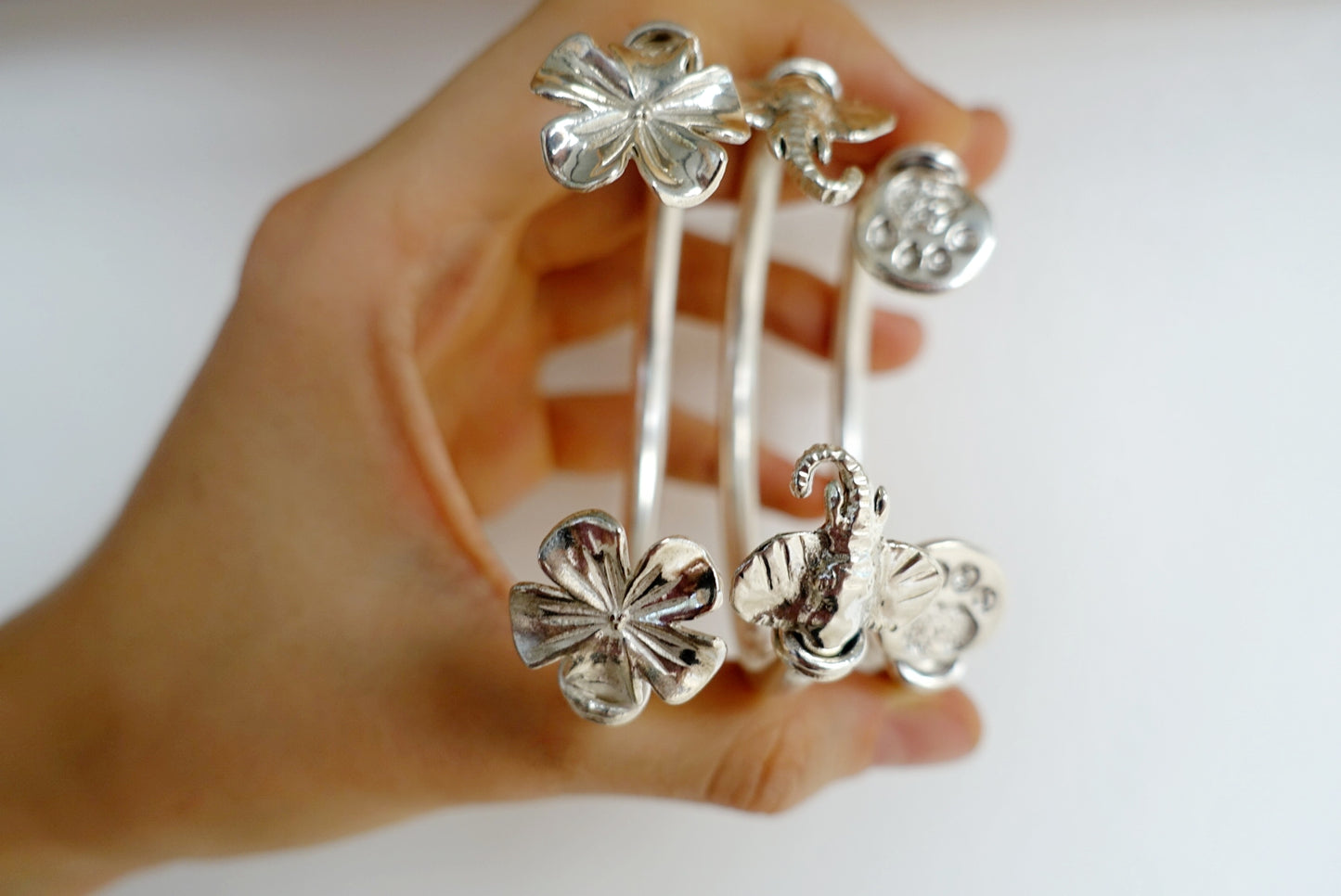 Tsavo Elephant Head Angila Bangle