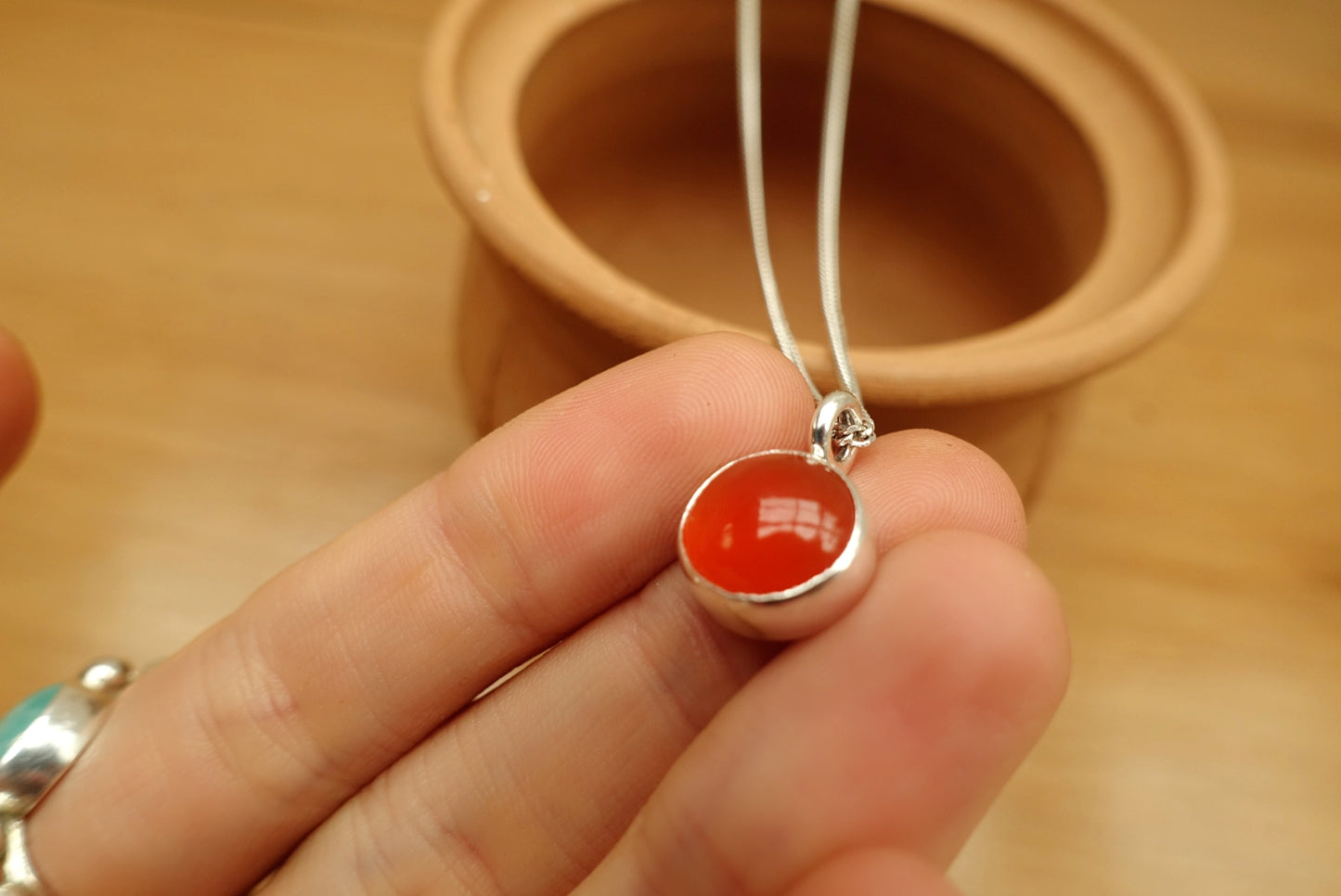 Blue Lace Agate Gemstone Necklace (Copy)