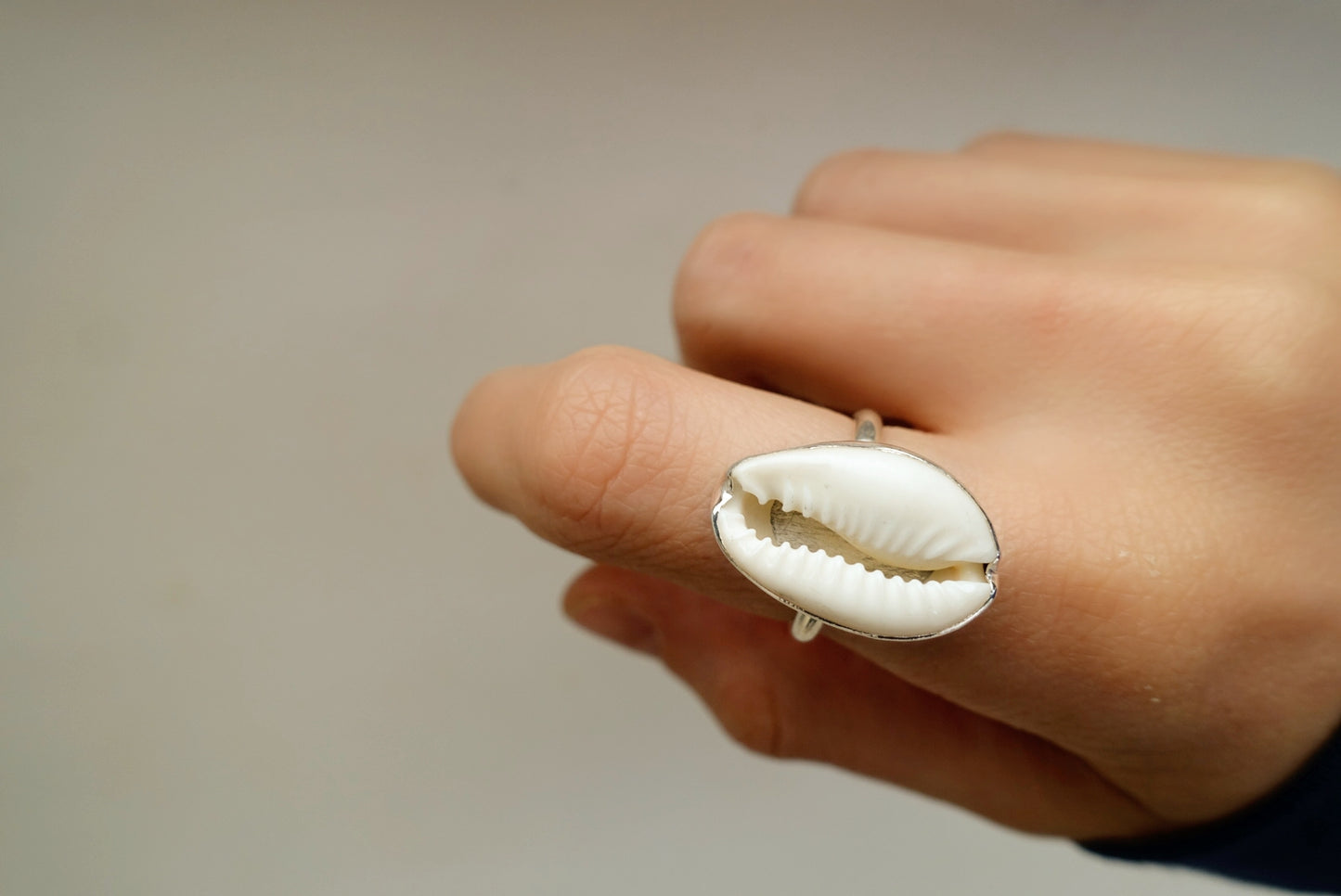 Cowrie Shell (real) Asilia Ring