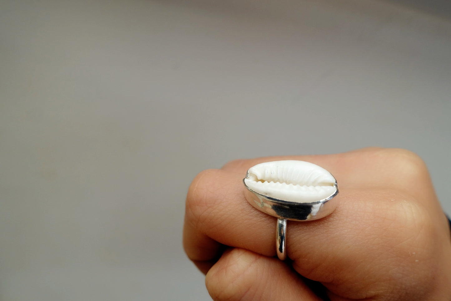 Cowrie Shell (real) Asilia Ring