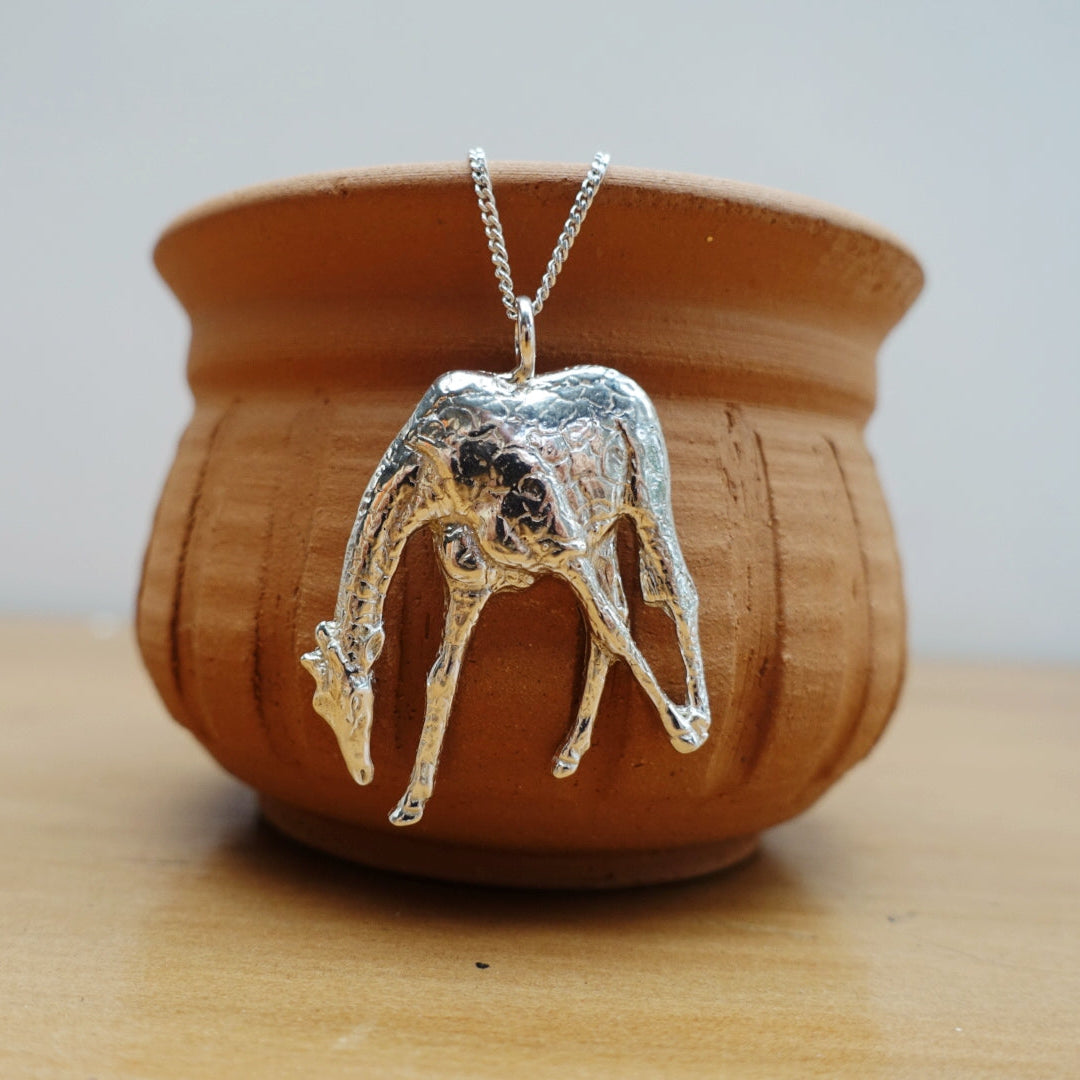 Giraffe Drinking Asilia Necklace