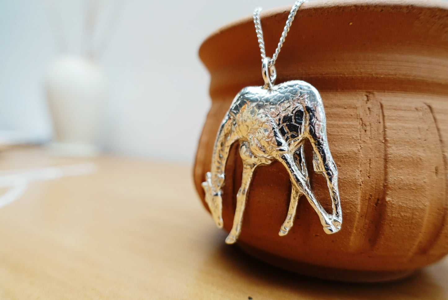Giraffe Drinking Asilia Necklace