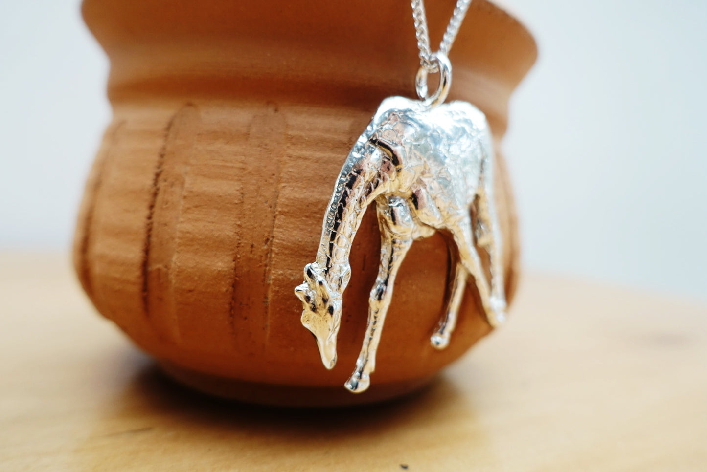 Giraffe Drinking Asilia Necklace