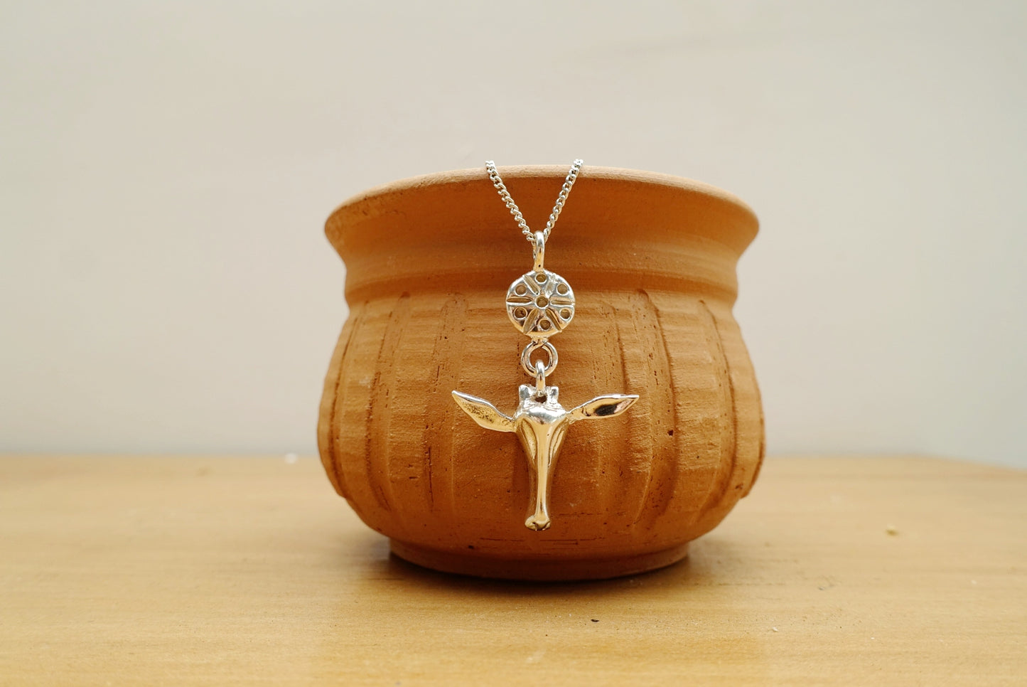Giraffe Face + Tribal Bead Asilia Necklace