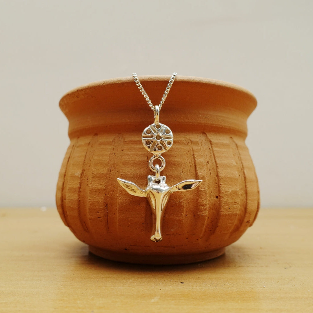 Giraffe Face + Tribal Bead Asilia Necklace