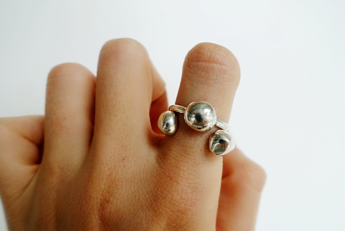 Moon Drop Asilia Ring + PLain Tasmin Ring Set