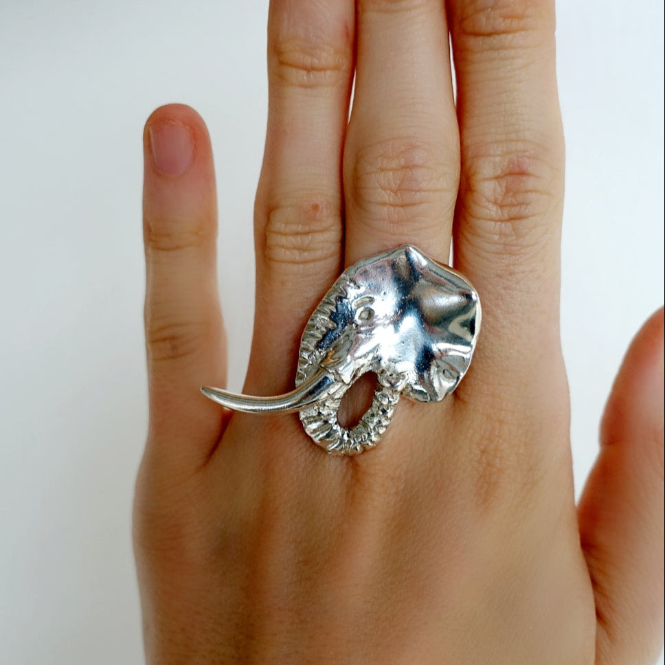 Oldome Elephant Head Asilia Ring