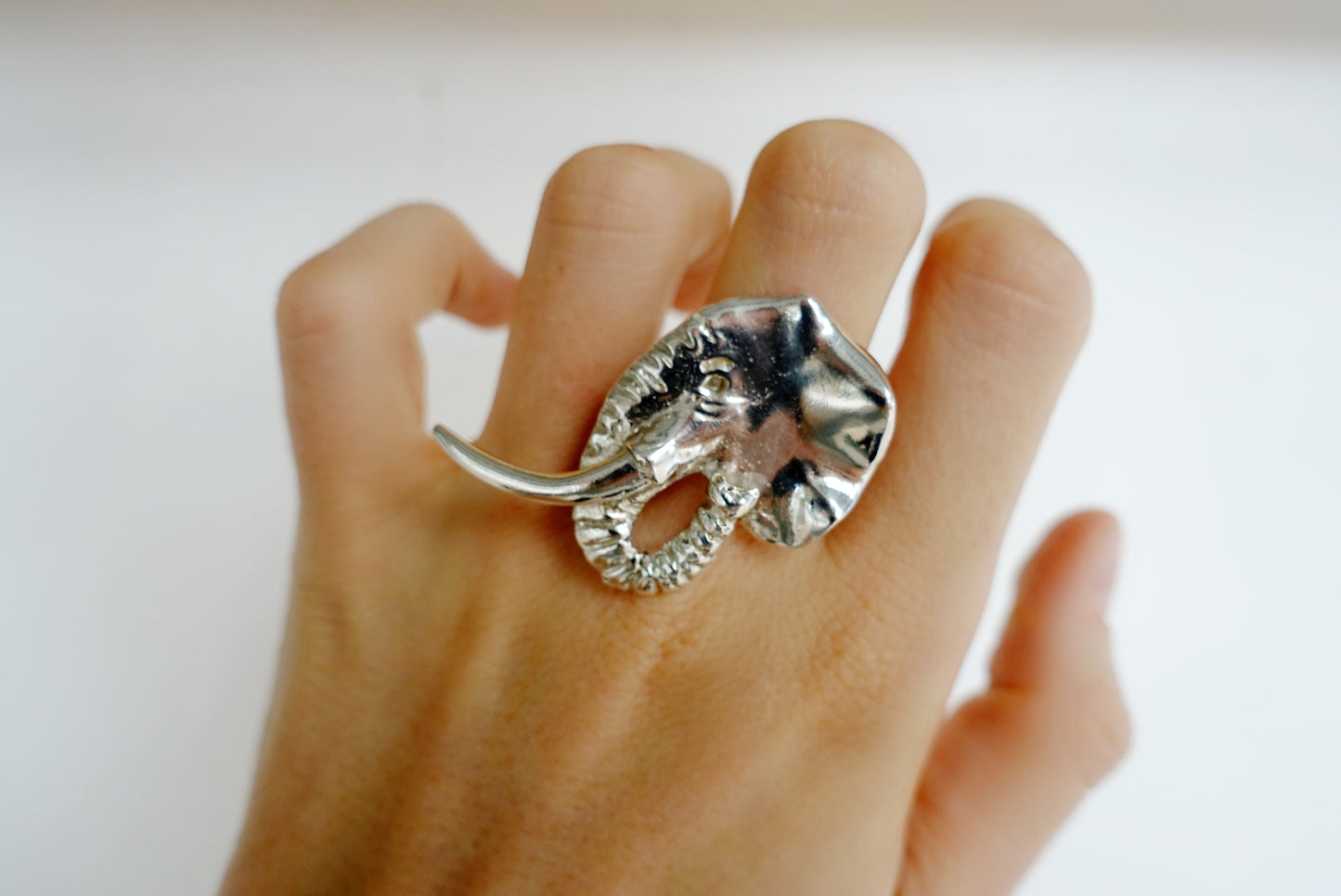 Oldome Elephant Head Asilia Ring