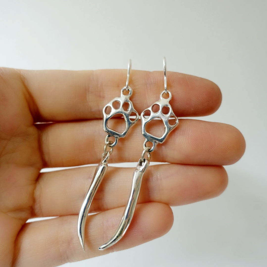 Sarabi Paw + Single Tusk Asilia Earrings