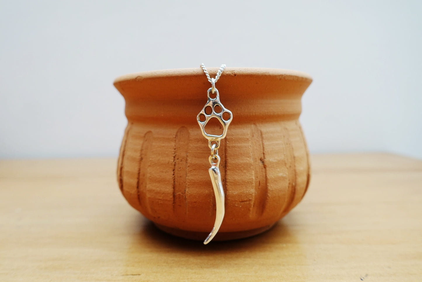 Sarabi Paw + Single Tusk Asilia Necklace