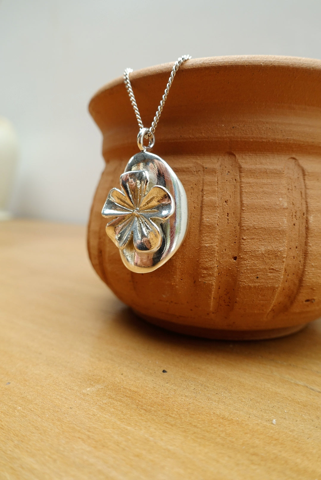 Tropical Flower Shield Asilia Necklace