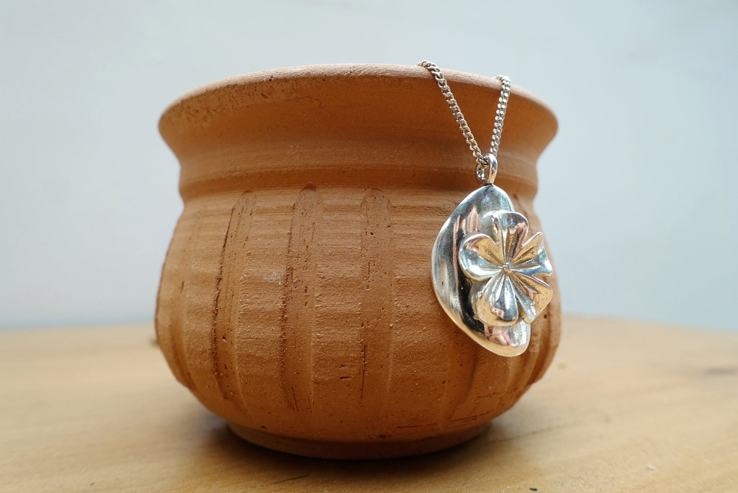 Tropical Flower Shield Asilia Necklace