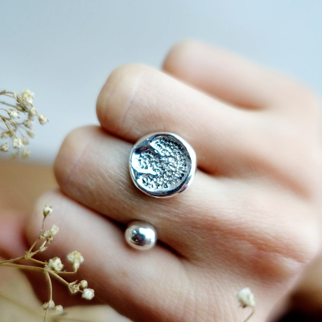 Tsavo Rhino Footprint Tasmin Ring