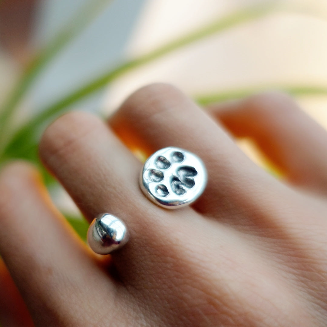 Tsavo Leopard Footprint Tasmin Ring