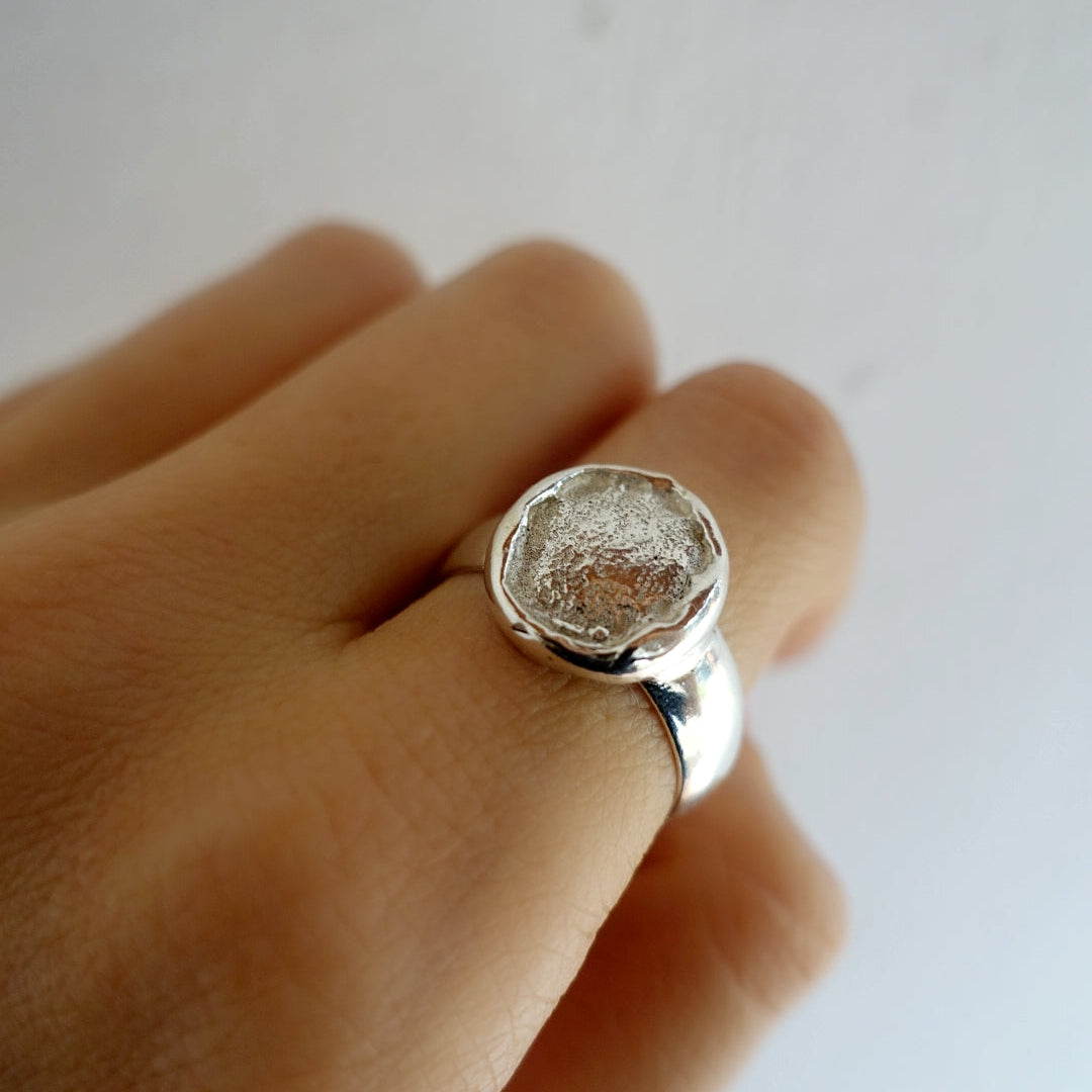 Tsavo Elephant Footprint Halo Ring