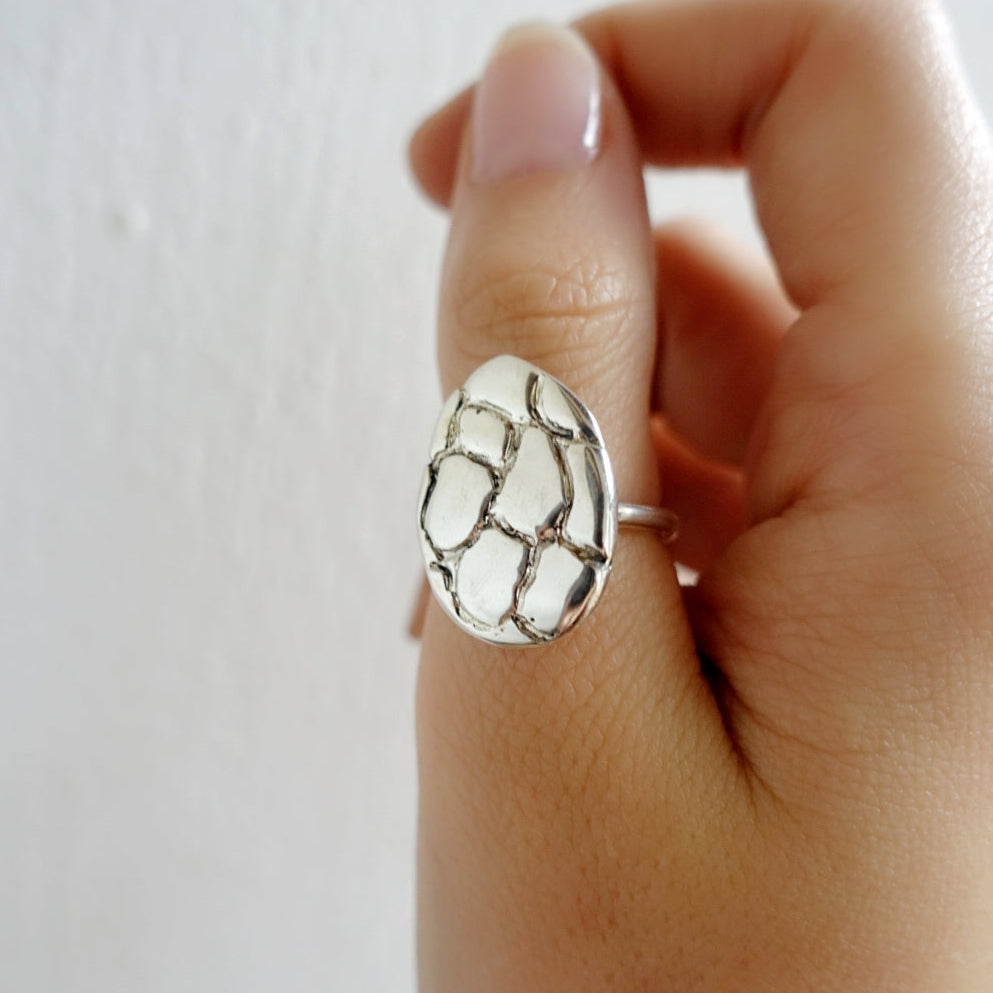 Giraffe Skin (oval) Asilia Ring