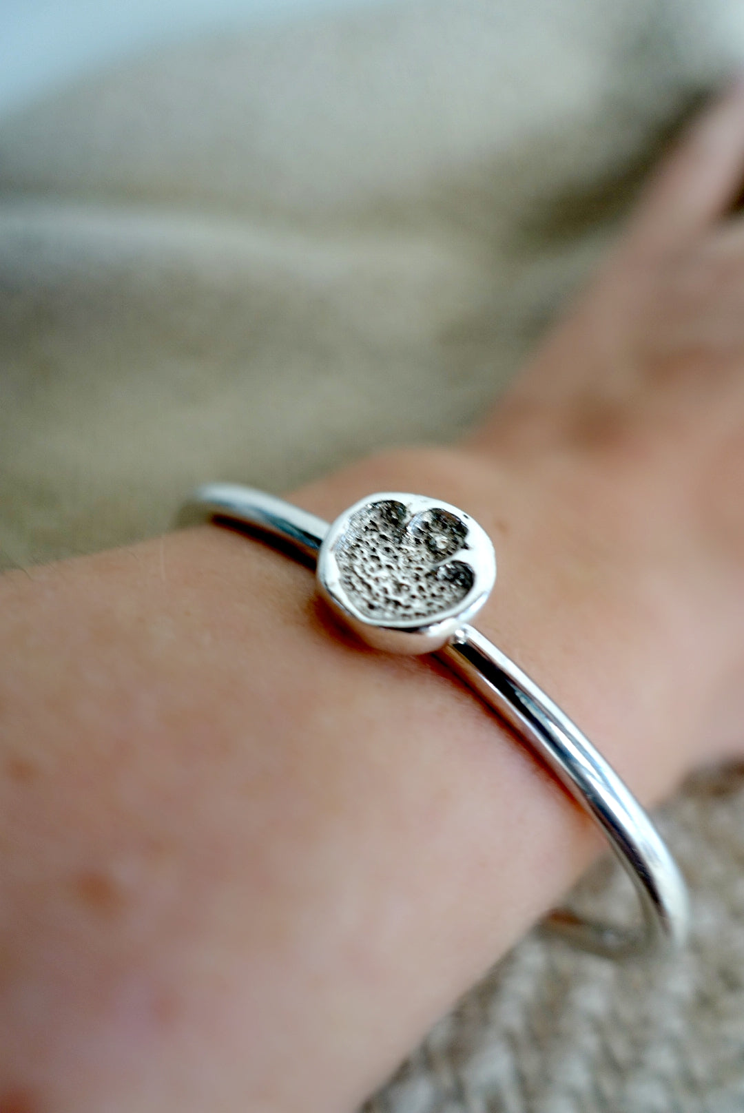 Tsavo Rhino Footprint Malaika Bangle