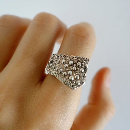 Sea Urchin Shell (Alika) Asilia Ring