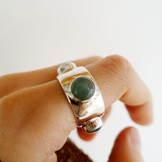 Galaxy Ring - (Aventurine stone x4)