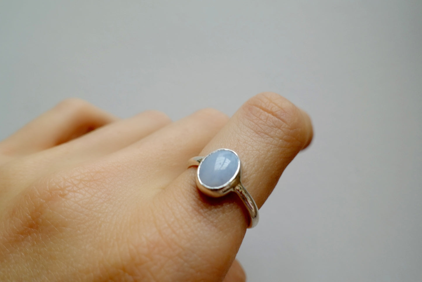 Blue Lace Agate Asilia Ring (oval)