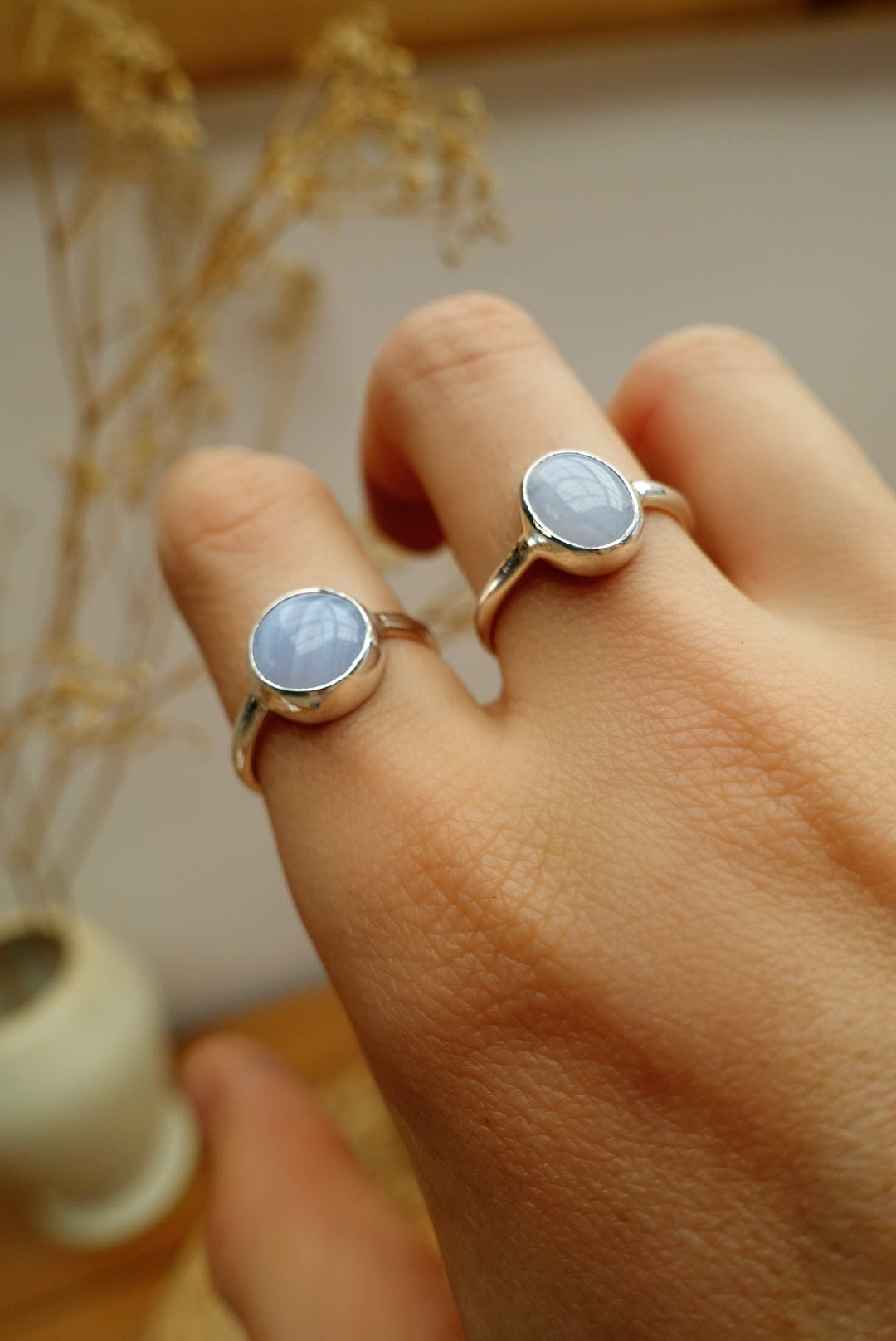 Blue Lace Agate Asilia Ring (oval)