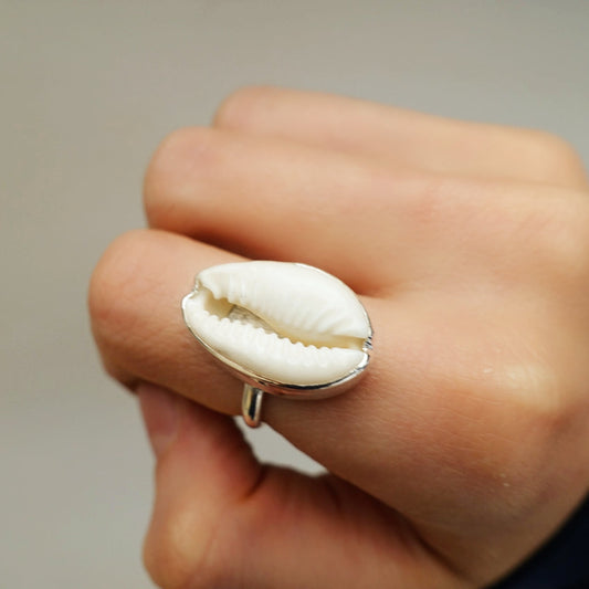 Cowrie Shell (real) Asilia Ring