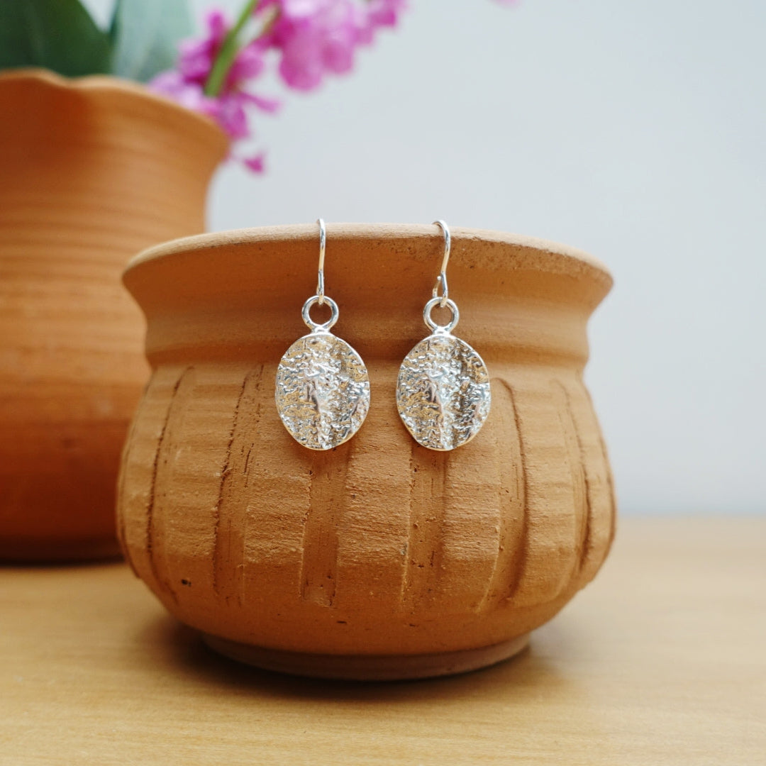 Elephant Skin (oval) Asilia Earrings