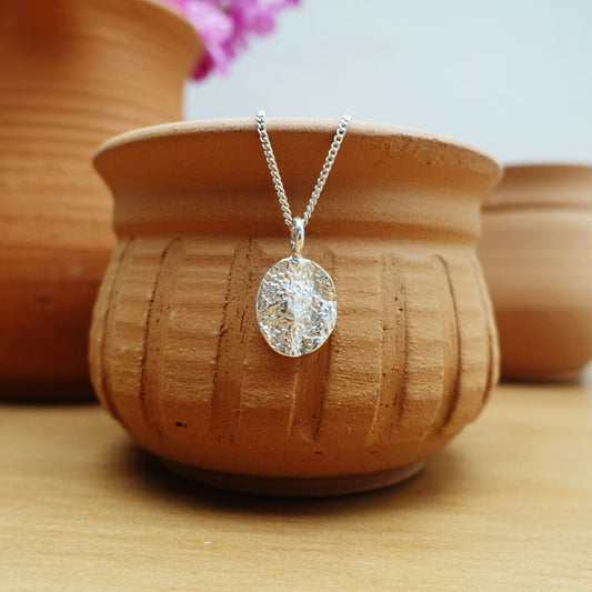 Elephant Skin (oval, small) Asilia Necklace
