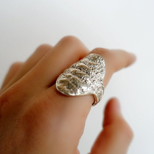 Elephant Skin Shield Ring
