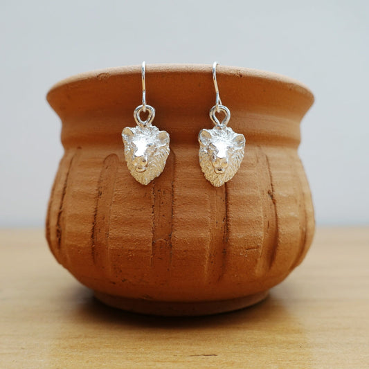 Leo Lion Head Asilia Earrings