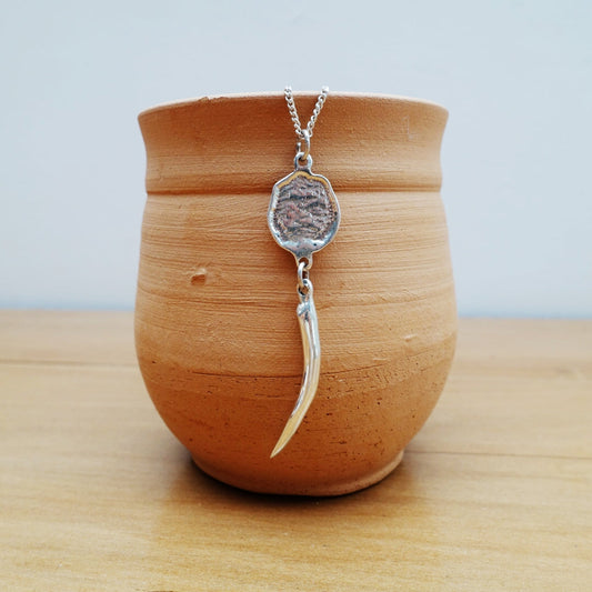 Mara Elephant Footprint + Single Tusk Asilia Necklace
