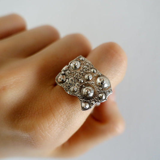 Sea Urchin Shell (Oceanus) Asilia Ring