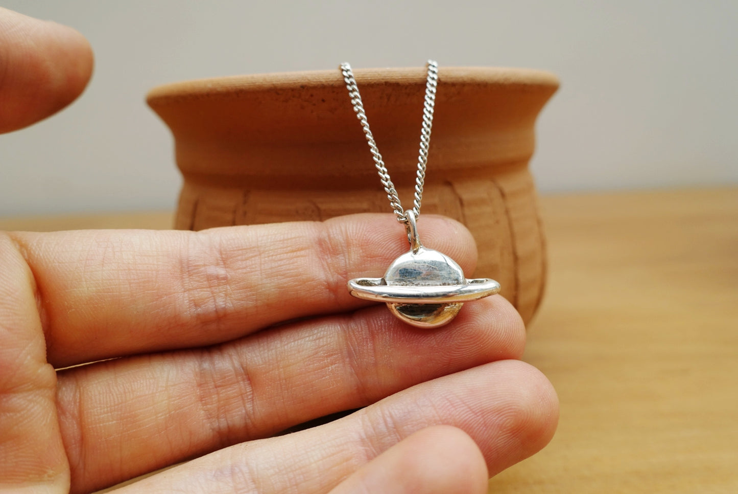 Planet Saturn Asilia Necklace