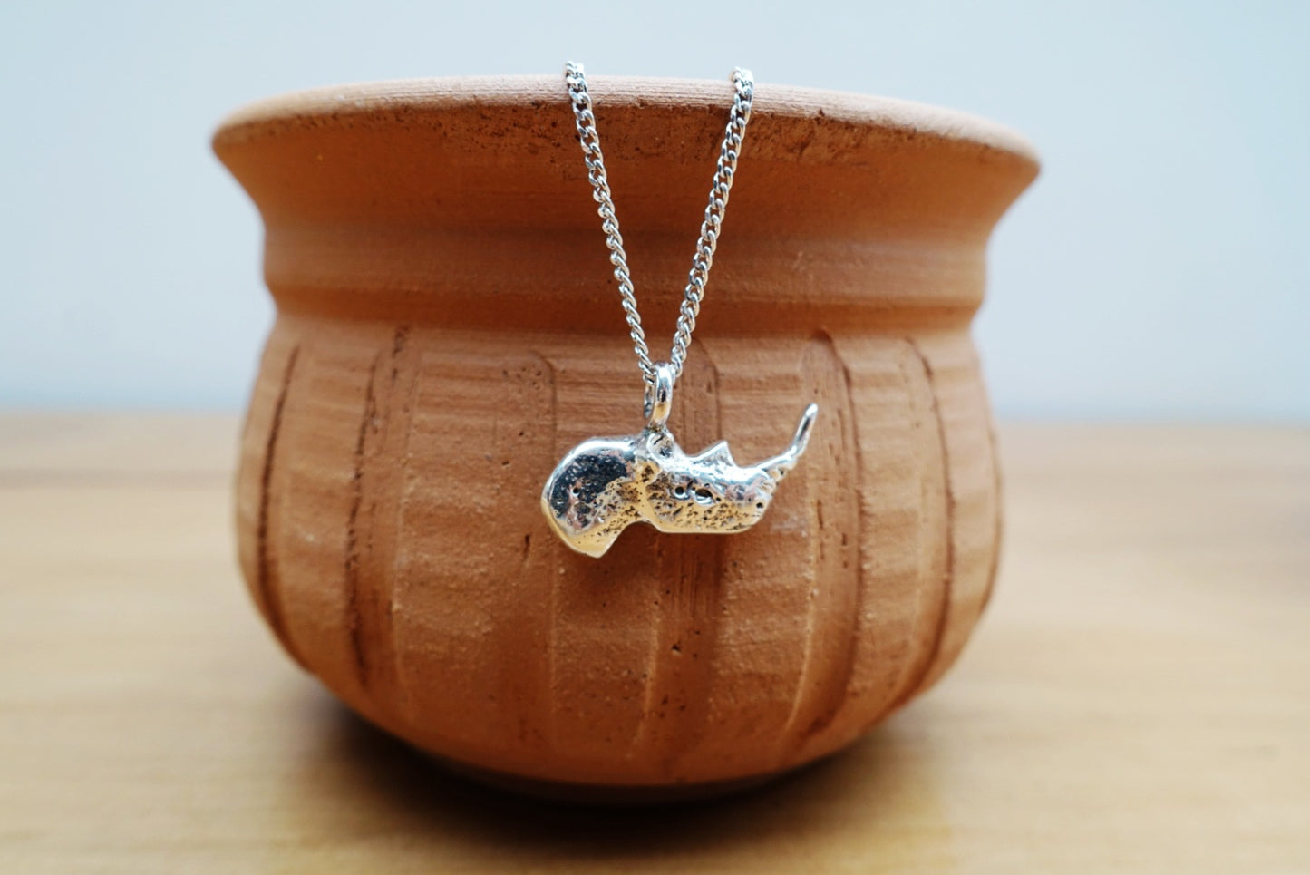 Rhino Head Asilia Necklace