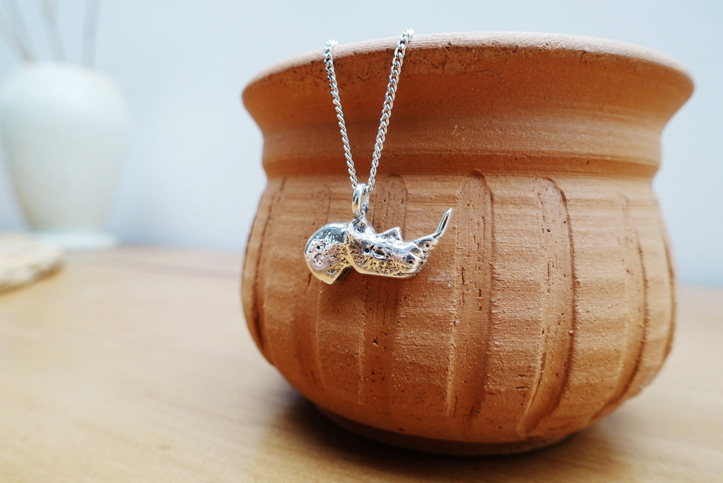 Rhino Head Asilia Necklace