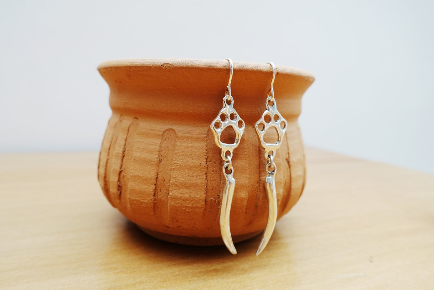 Sarabi Paw + Single Tusk Asilia Earrings