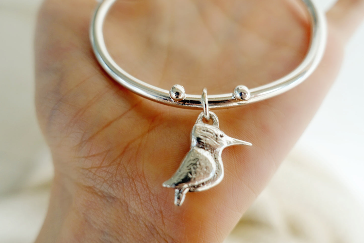 Kingfisher - Speckled Charm Bangle