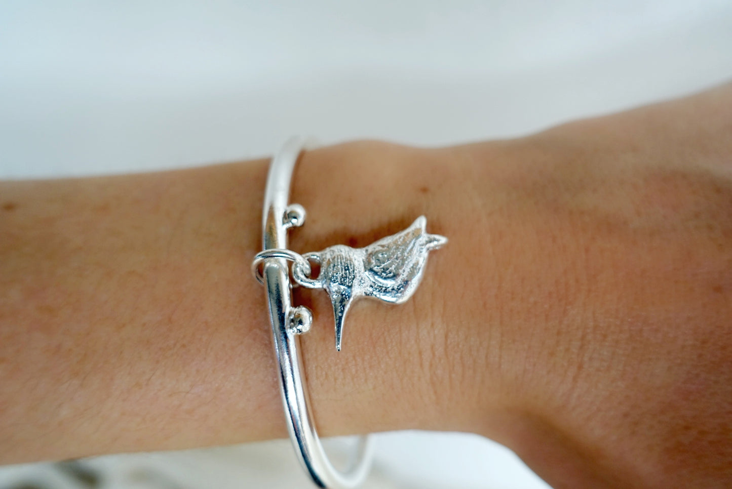 Kingfisher - Speckled Charm Bangle