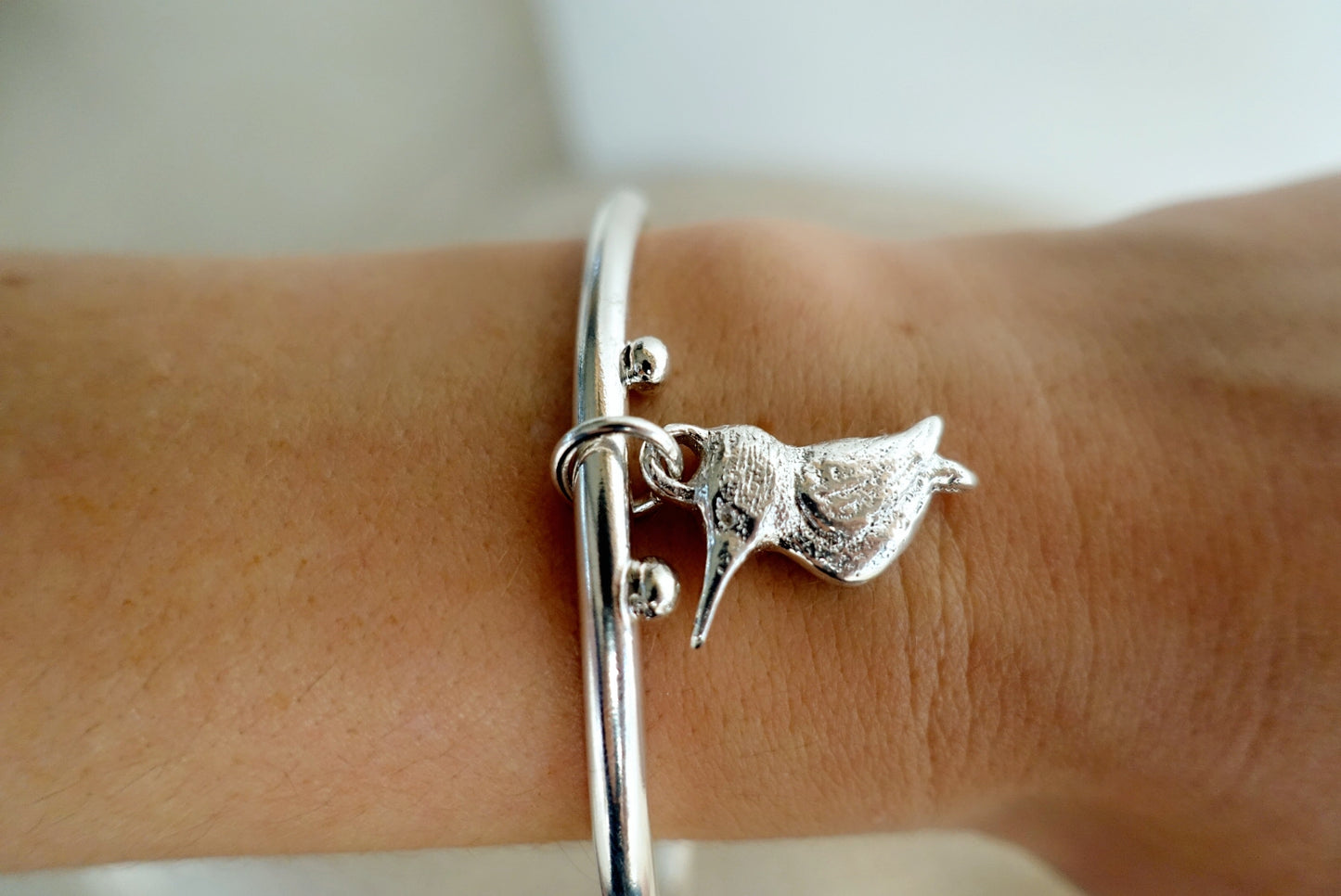 Kingfisher - Speckled Charm Bangle