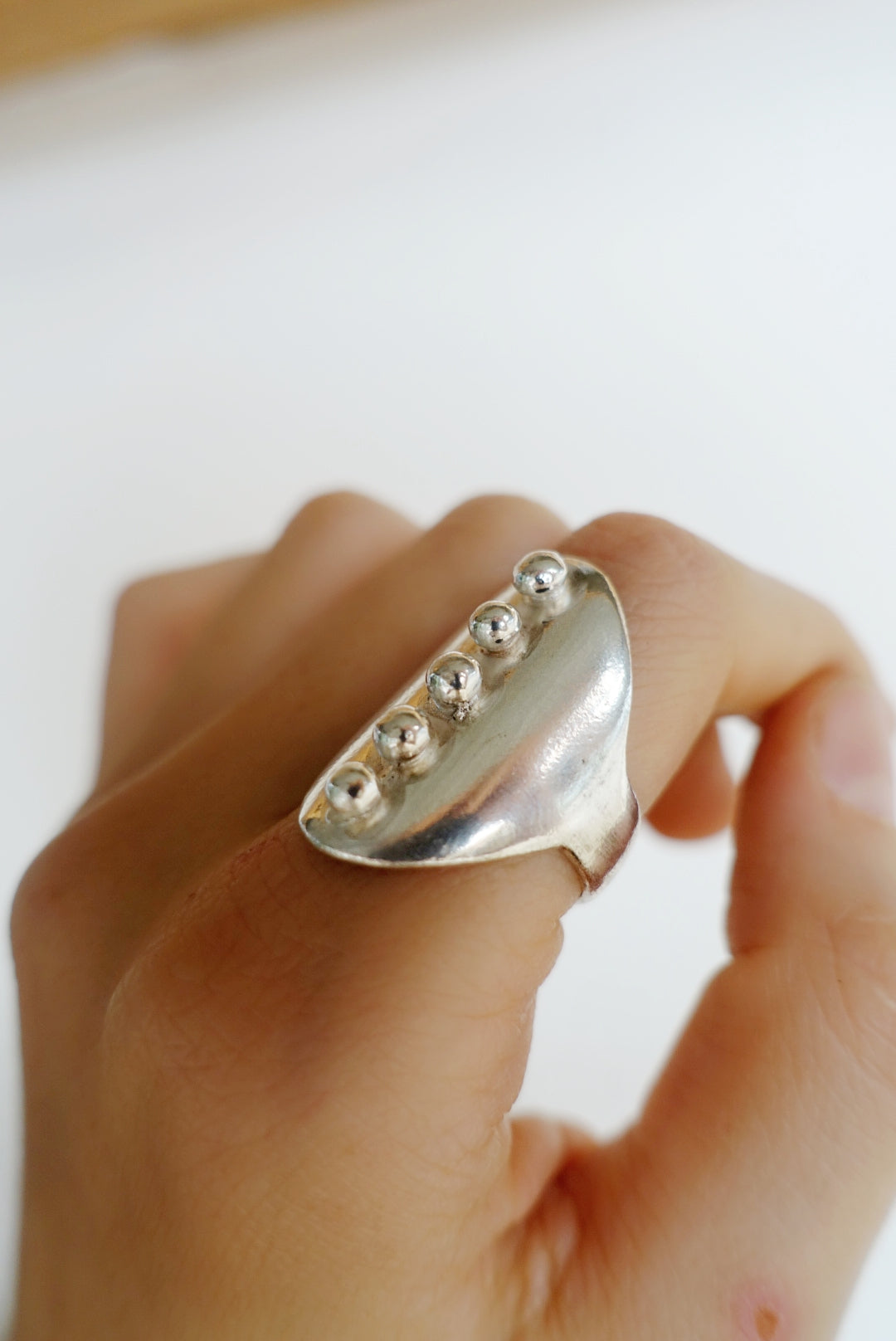 Speckled Shield Ring - (Friday)