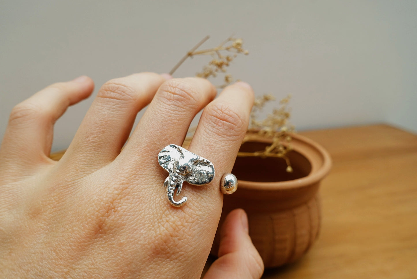 Tasmin Ring - Tsavo Elephant Head