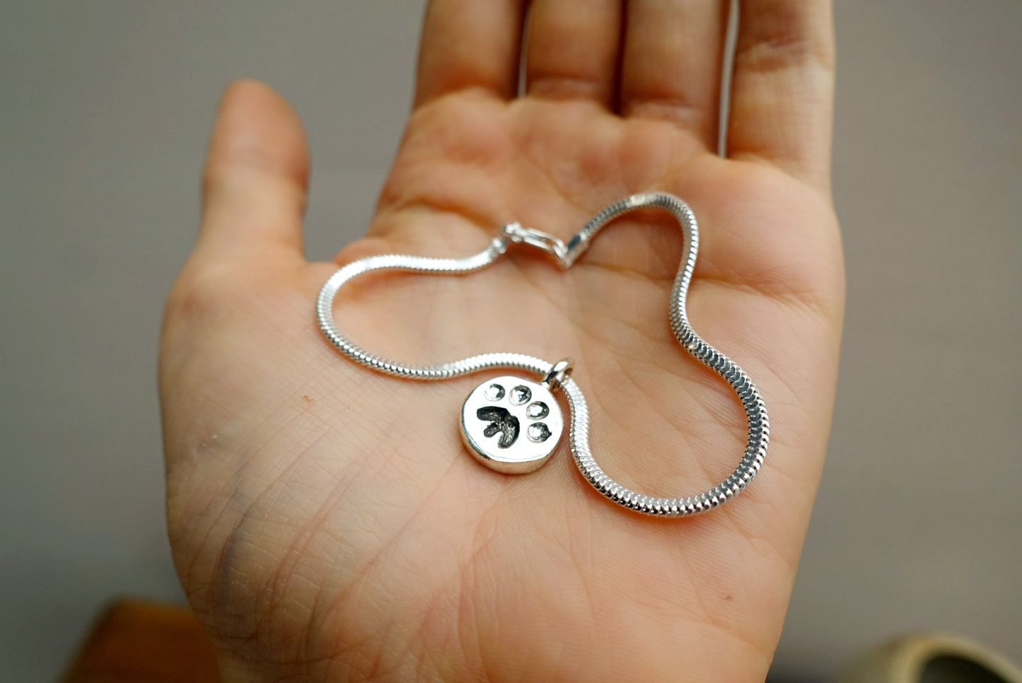 Tsavo Leopard Footprint Snake Bracelet